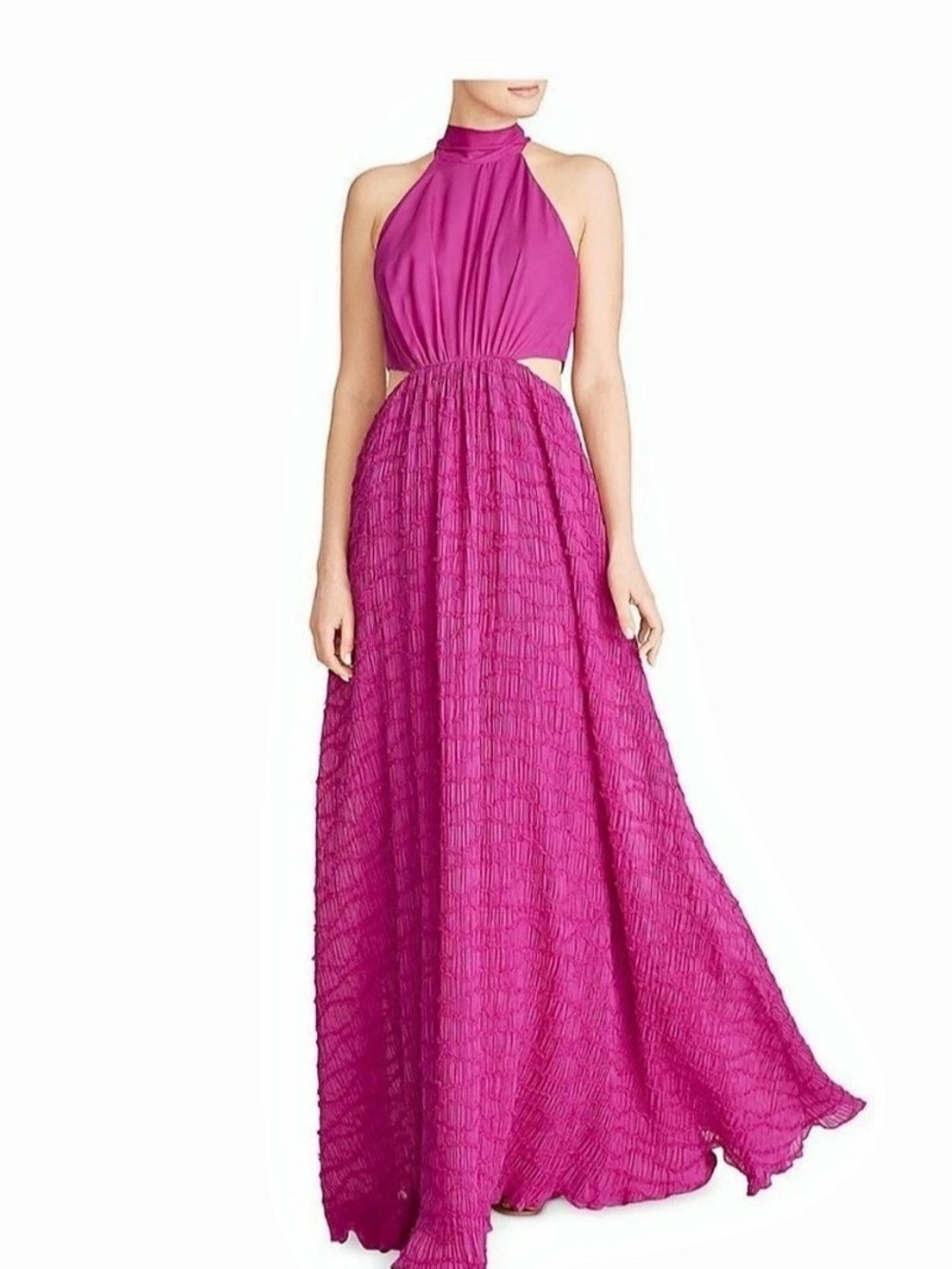 M Missoni Pink Halter Maxi Dress NWT